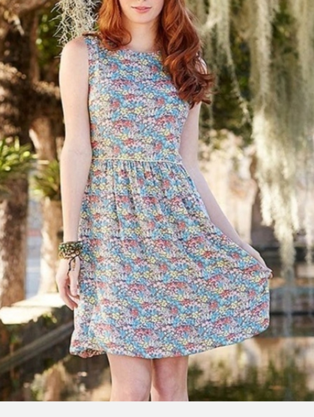 Matilda Jane Hello Lovely Multicolor Floral Sleeveless Mini Dress